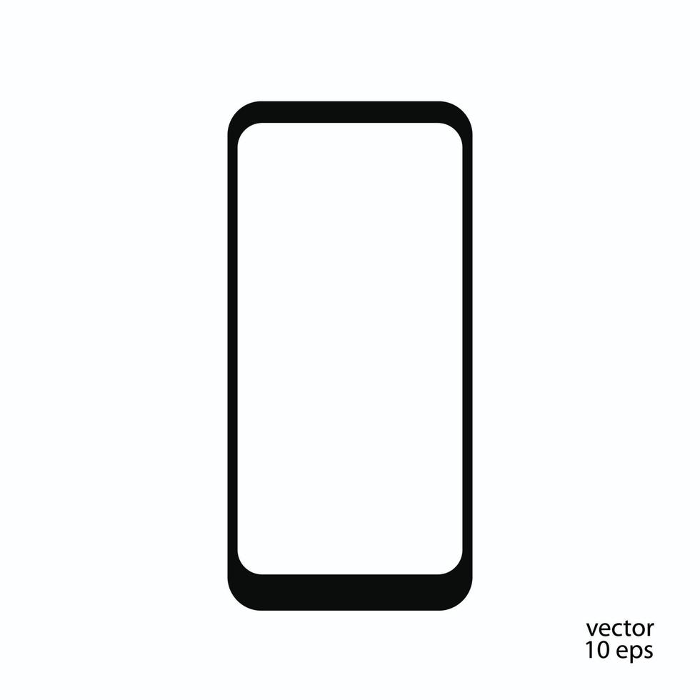 icono móvil vectorial aislado sobre fondo blanco vector