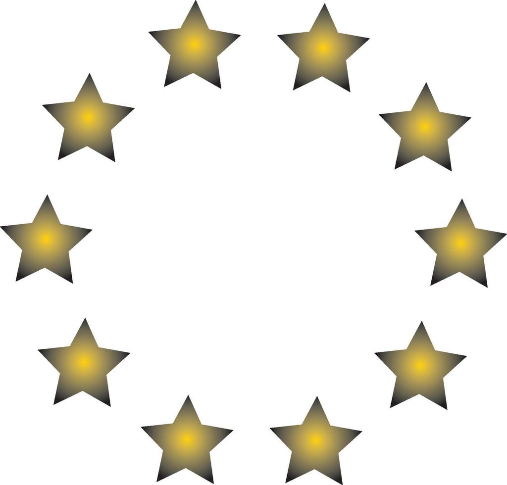 European union flag symbol. Euro icon vector