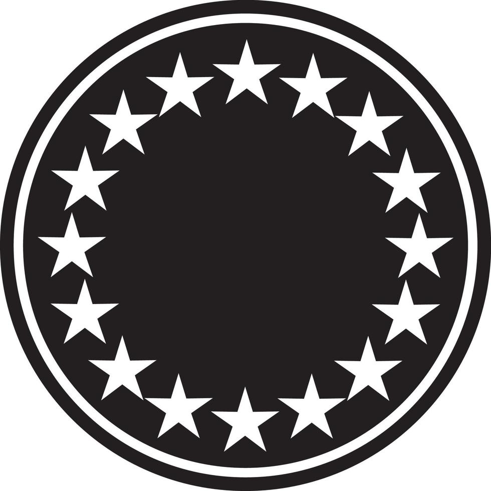 abstract star circle icon vector