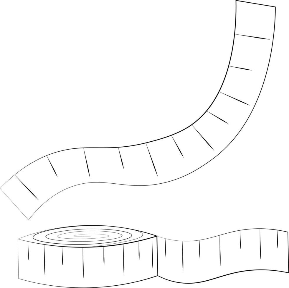Single element Meter. Draw illustration in black and white vector
