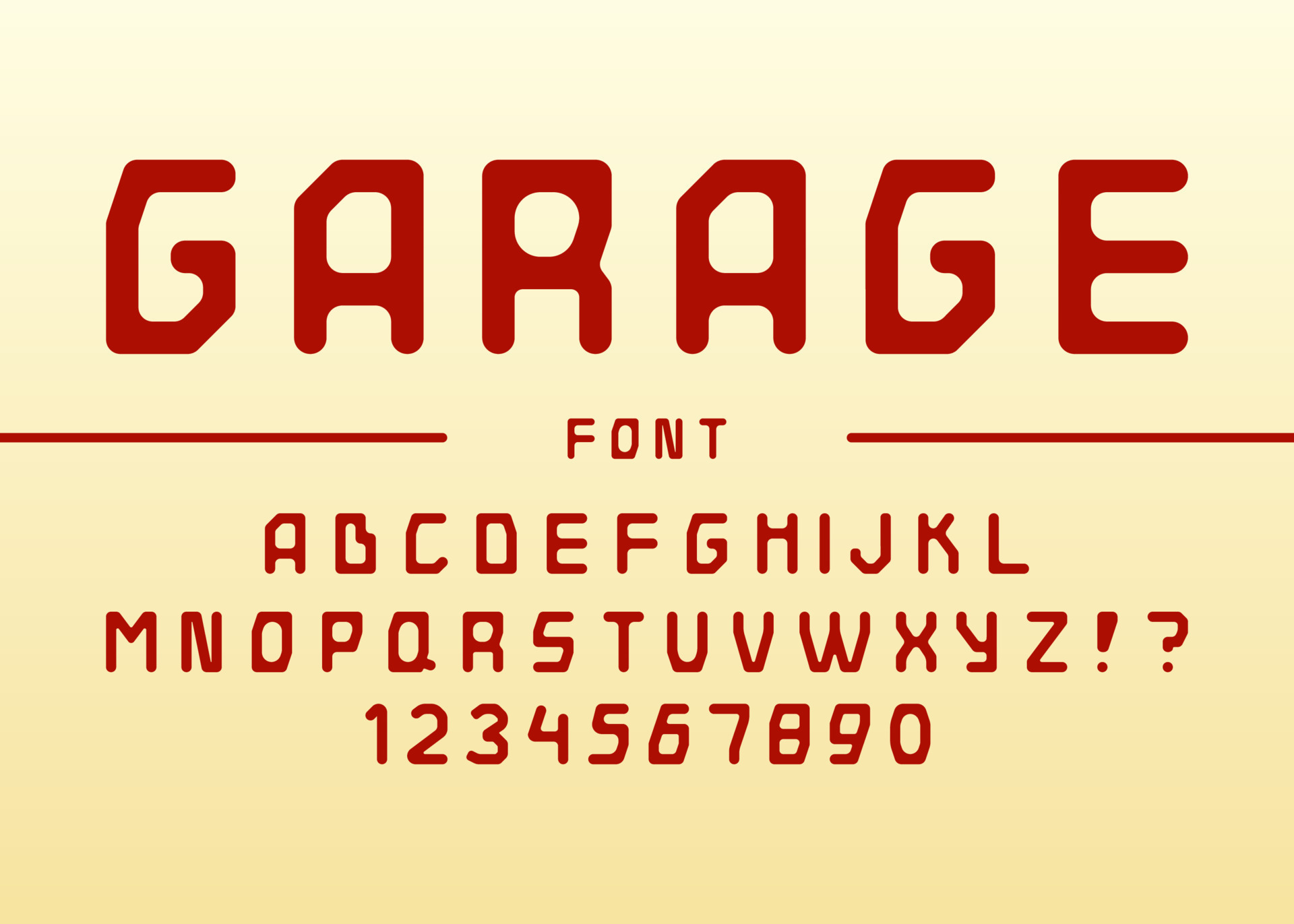 vintage garage font retro typography 7654340 Vector Art at Vecteezy