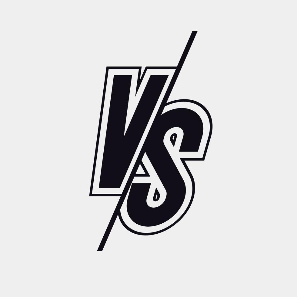 Vector versus sign modern style black color
