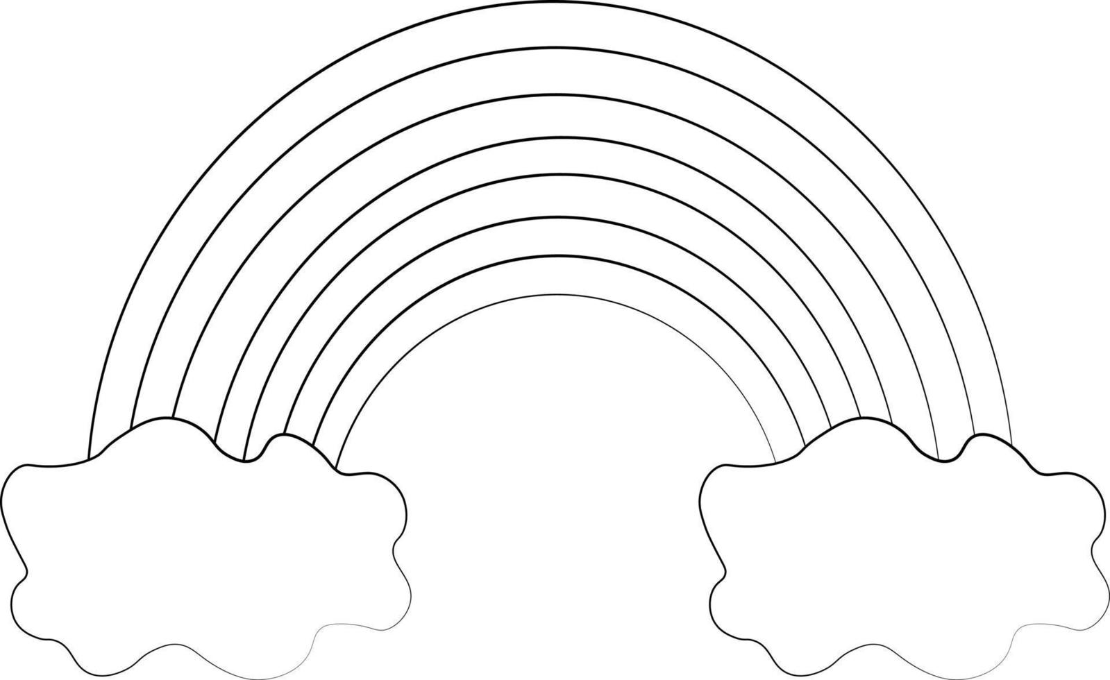 Single element Rainbow. Draw illustration in black and white 7654408 Vector Art at Vecteezy Single element Rainbow. Draw illustration in black and white 7654408 Vector Art at Vecteezy