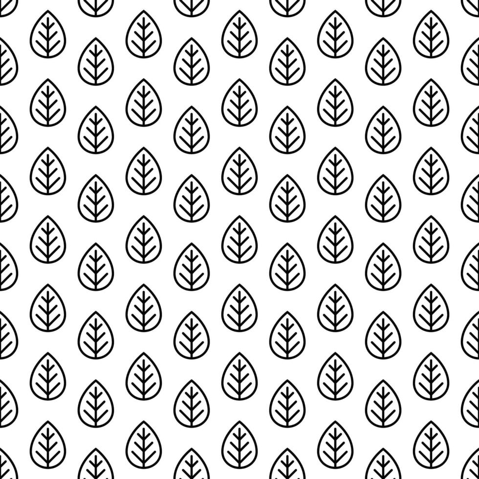 estilo de línea de patrón de hojas para decoración vector