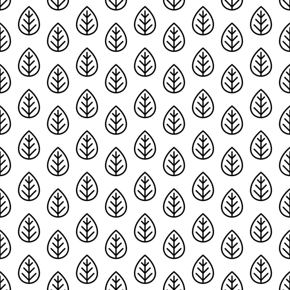 Leaves pattern line style for decoration vector
