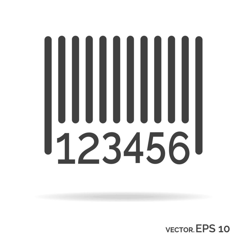 Barcode outline icon black color vector