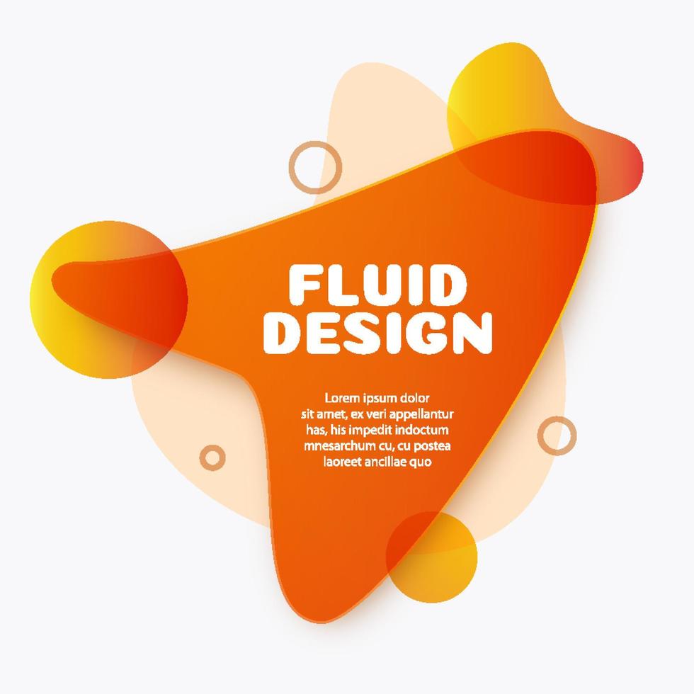 Minimal futuristic fluid dynamic vector shape