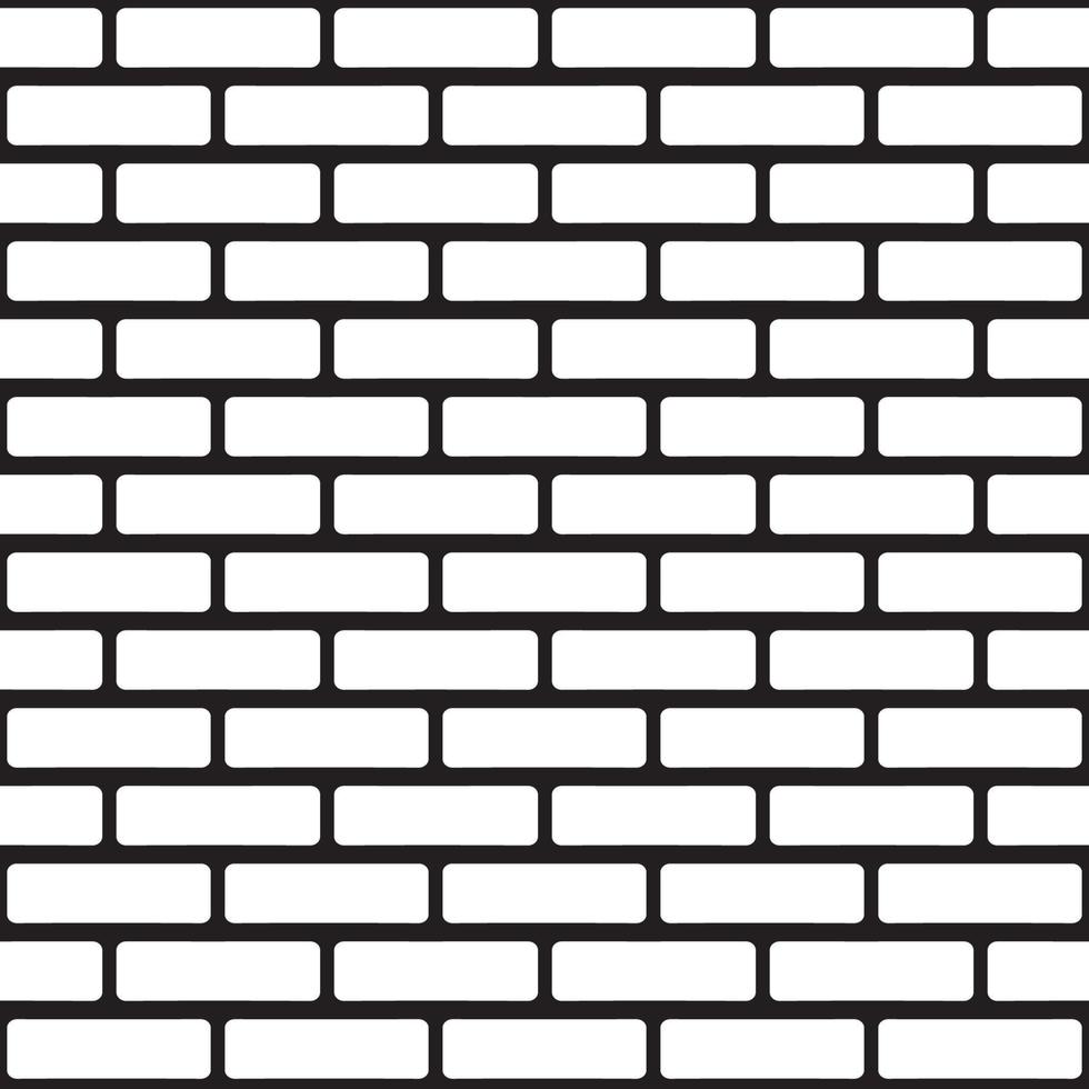 Flat bricks wall seamless pattern for wallpaper vector
