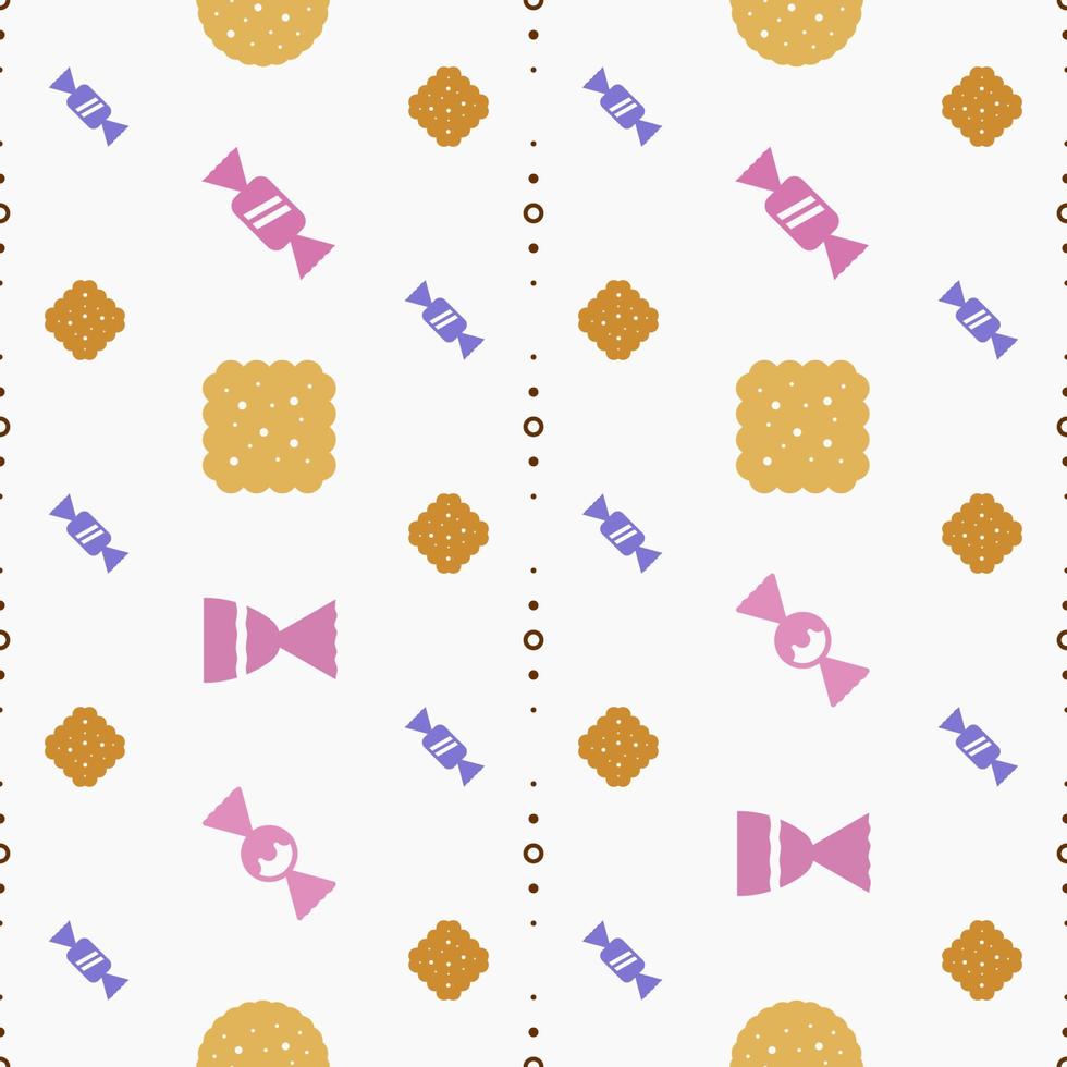 vector simple pattern with sweet icons