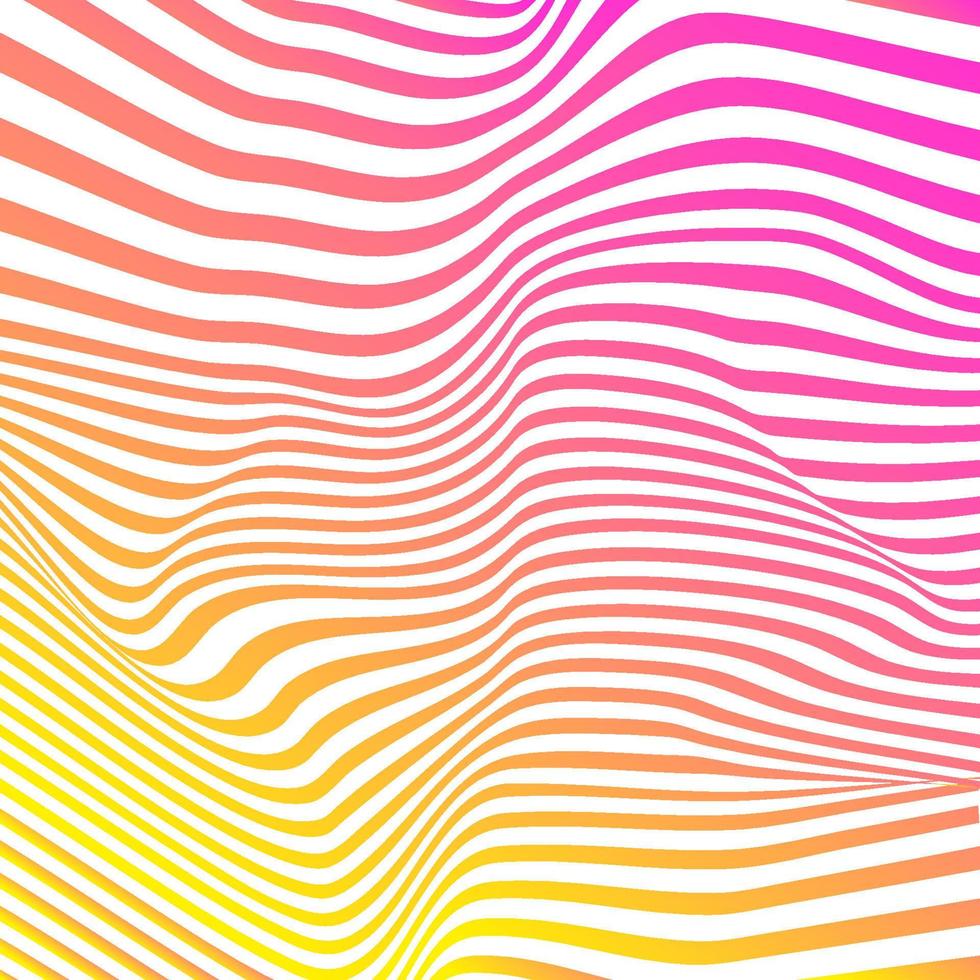 Abstract modern line background pink yellow colorful gradient vector