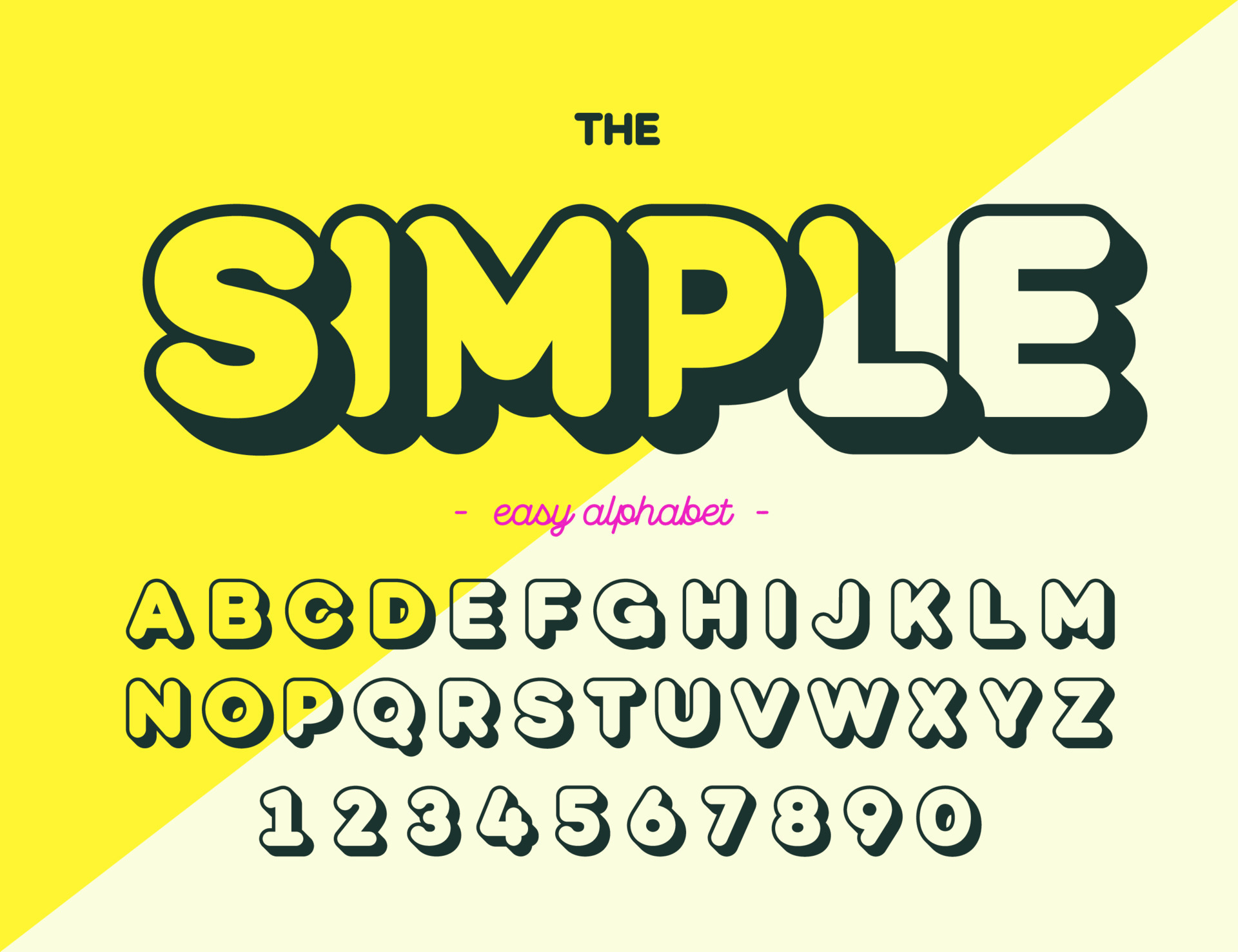 Simple font modern typography. Alphabet trend style for printing,  decoration 7654819 Vector Art at Vecteezy
