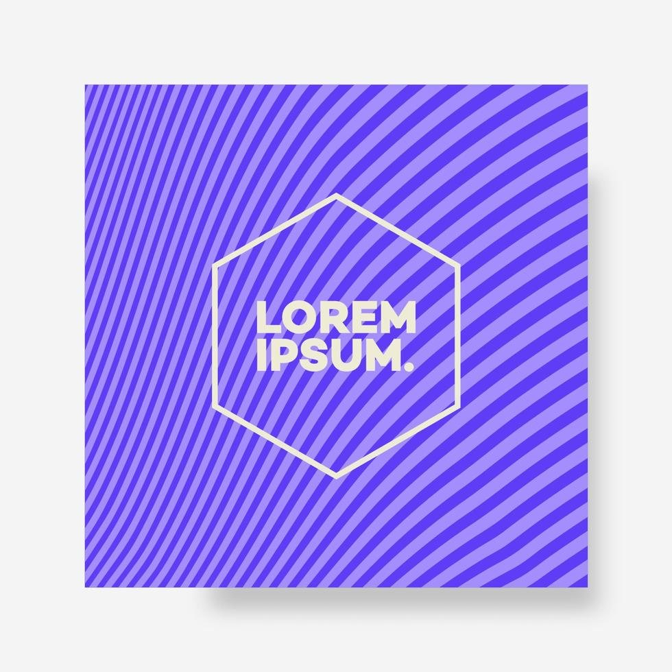Cover design template with lines purple color background minimal style for brochure, infographic vector