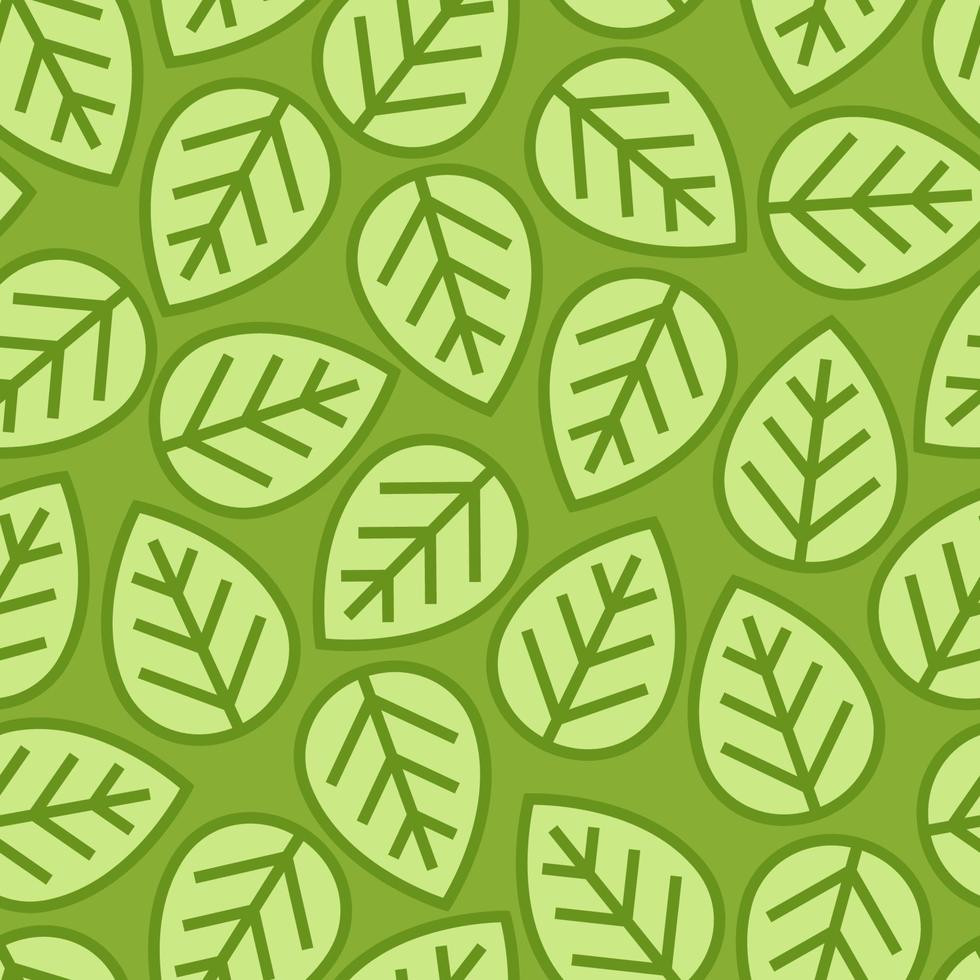 Green leaves seamless pattern for decoration your business identity ecology company vector