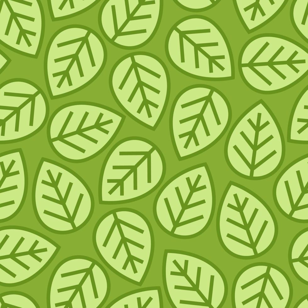 Green leaves seamless pattern for decoration your business identity ecology company vector