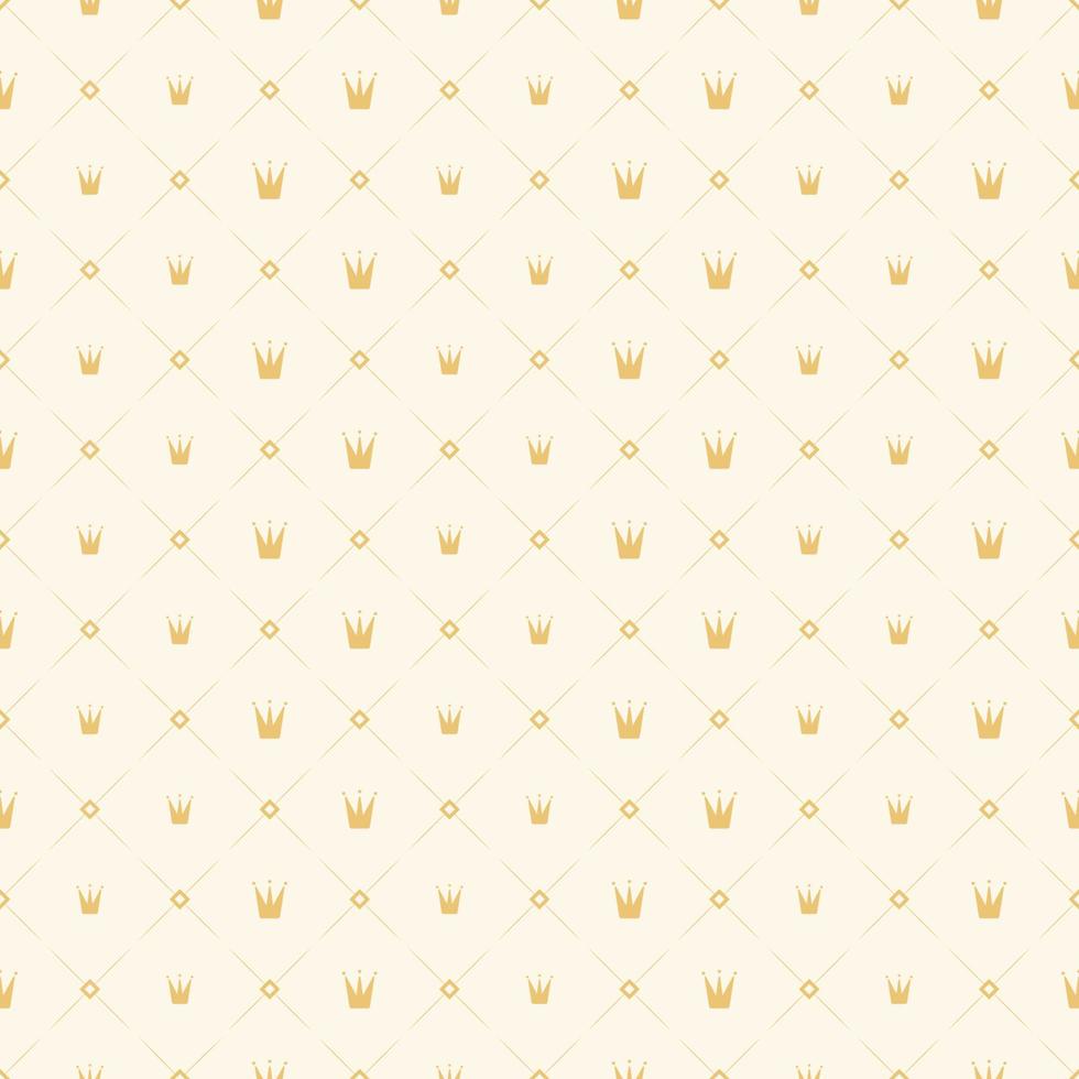 vector pattern of gold crown