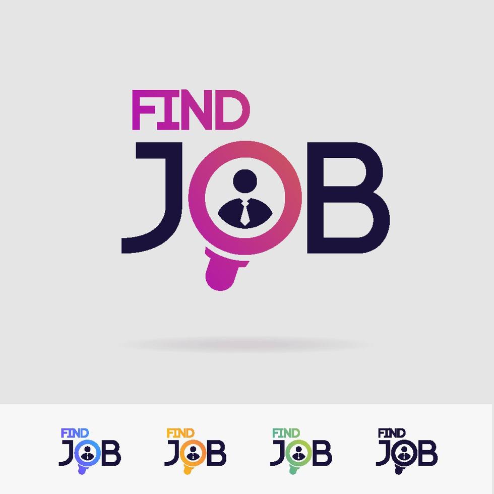 Find job vector symbol set