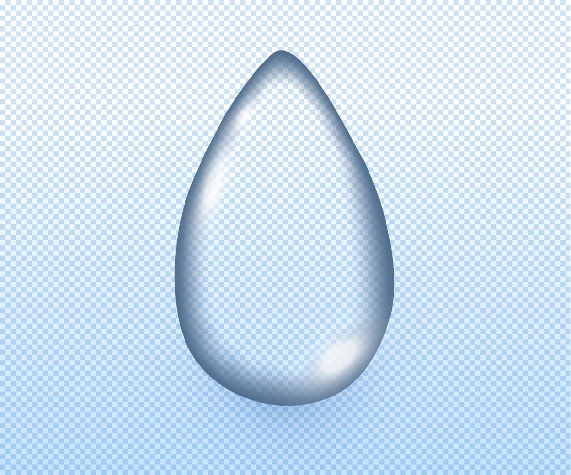 Vector drop water 3d realistic style