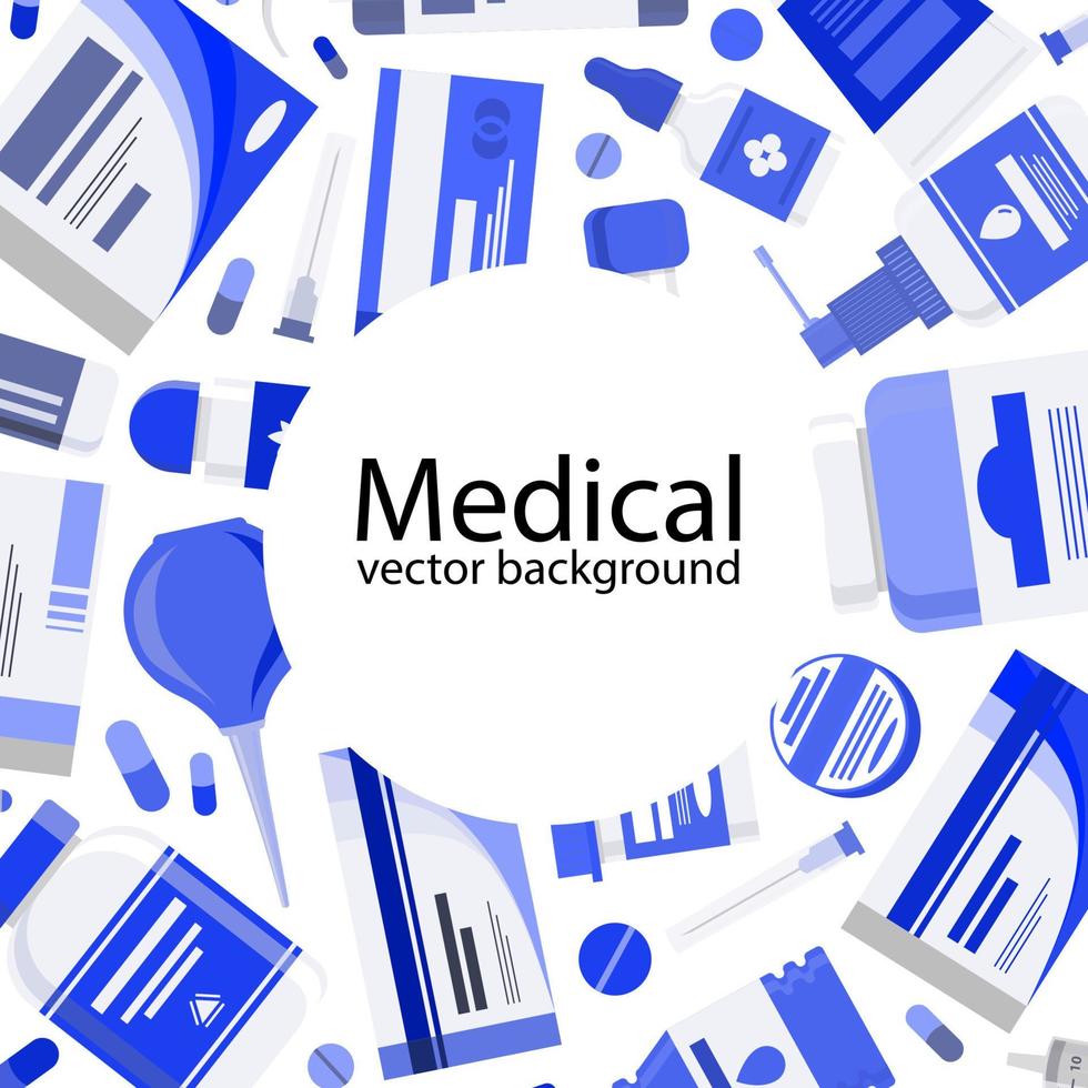 Ilustración de concepto de banner médico vector