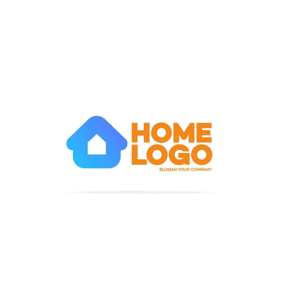 Home logo cyan color vector