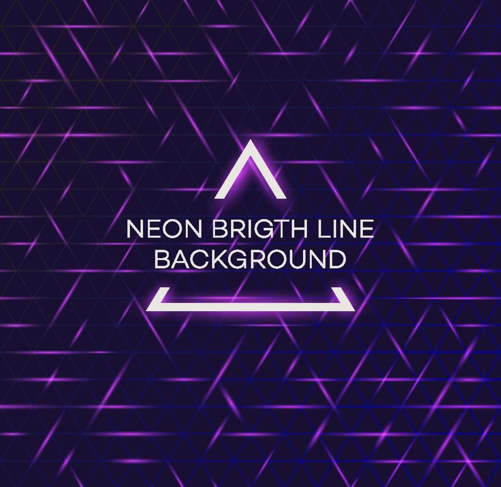 Bright neon line abstract background 80s retro vintage futuristic style vector