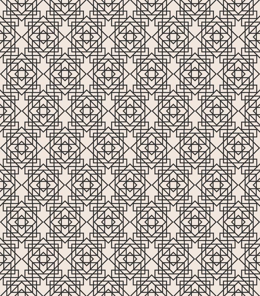 Art deco geometric seamless pattern black line color on white background for greeting card vector