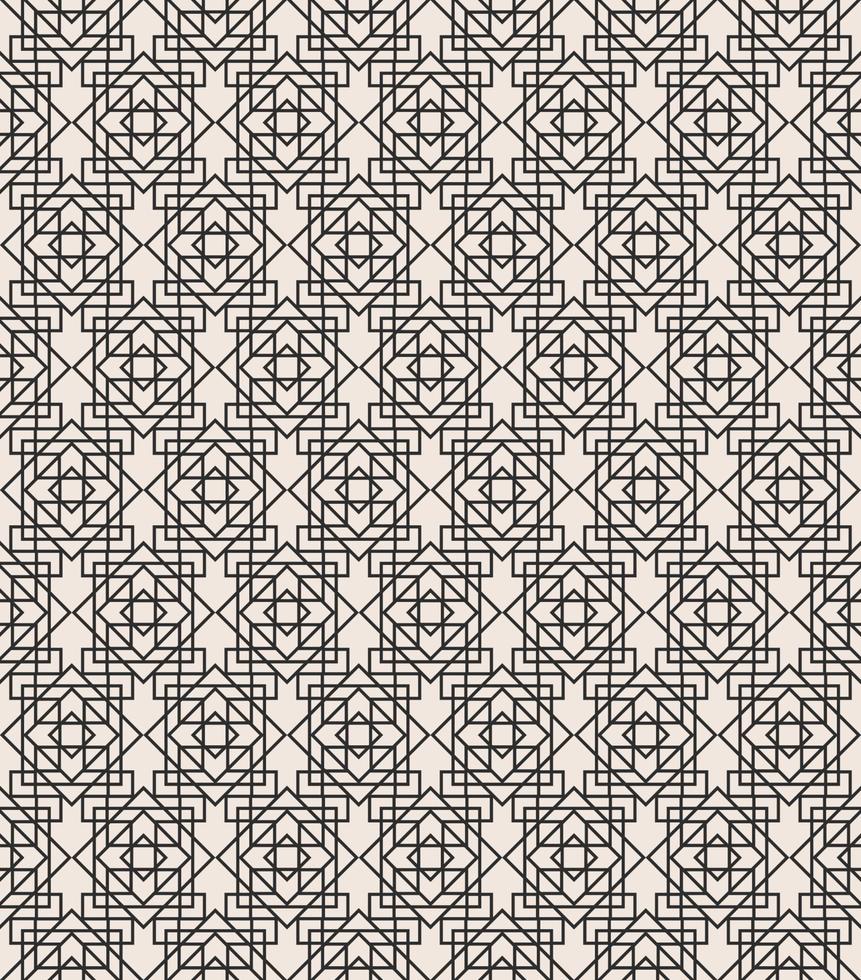 Art deco geometric seamless pattern black line color on white background for greeting card vector
