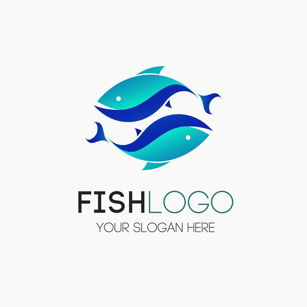 Fish logotype vector