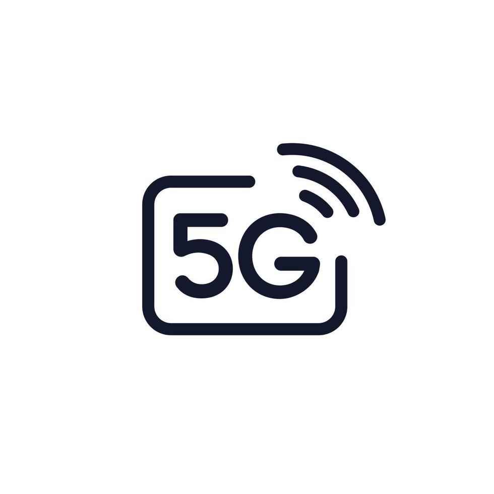 icono de vector de 5g