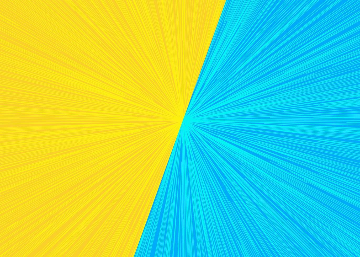 Versus lightning background yellow cyan color vector