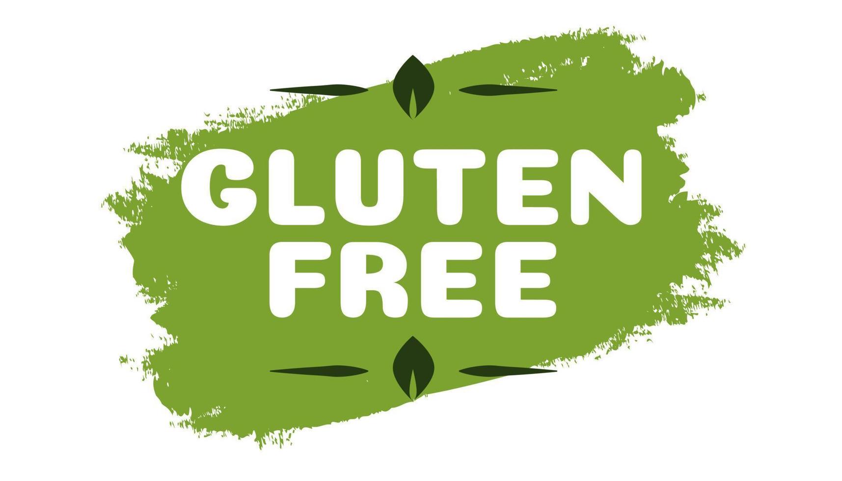 Gluten free symbol for natural product vector