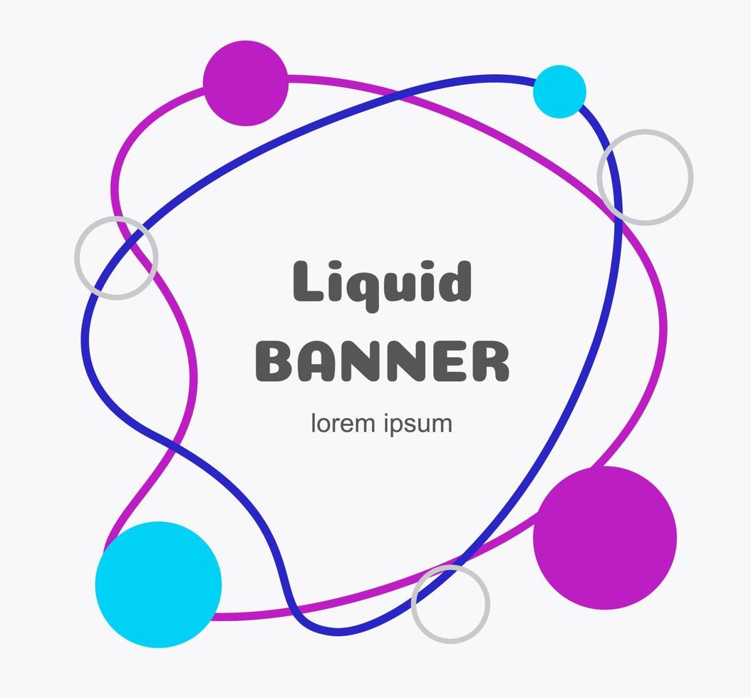 Vector futuristic dynamic shape colorful line
