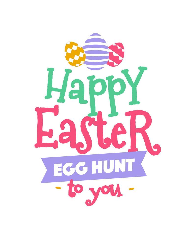 Easter vector sign