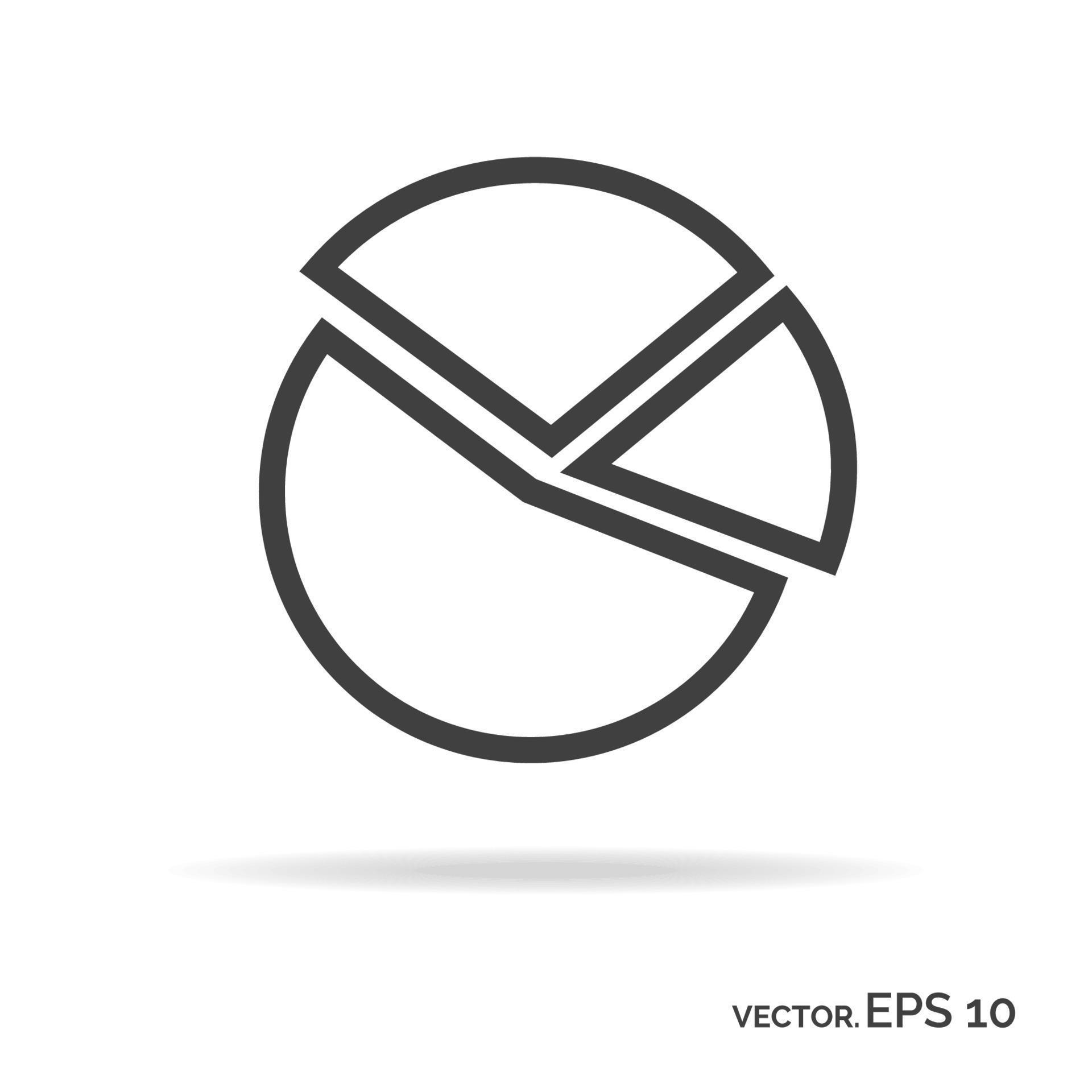 Graph circle outline icon black color 7655897 Vector Art at Vecteezy