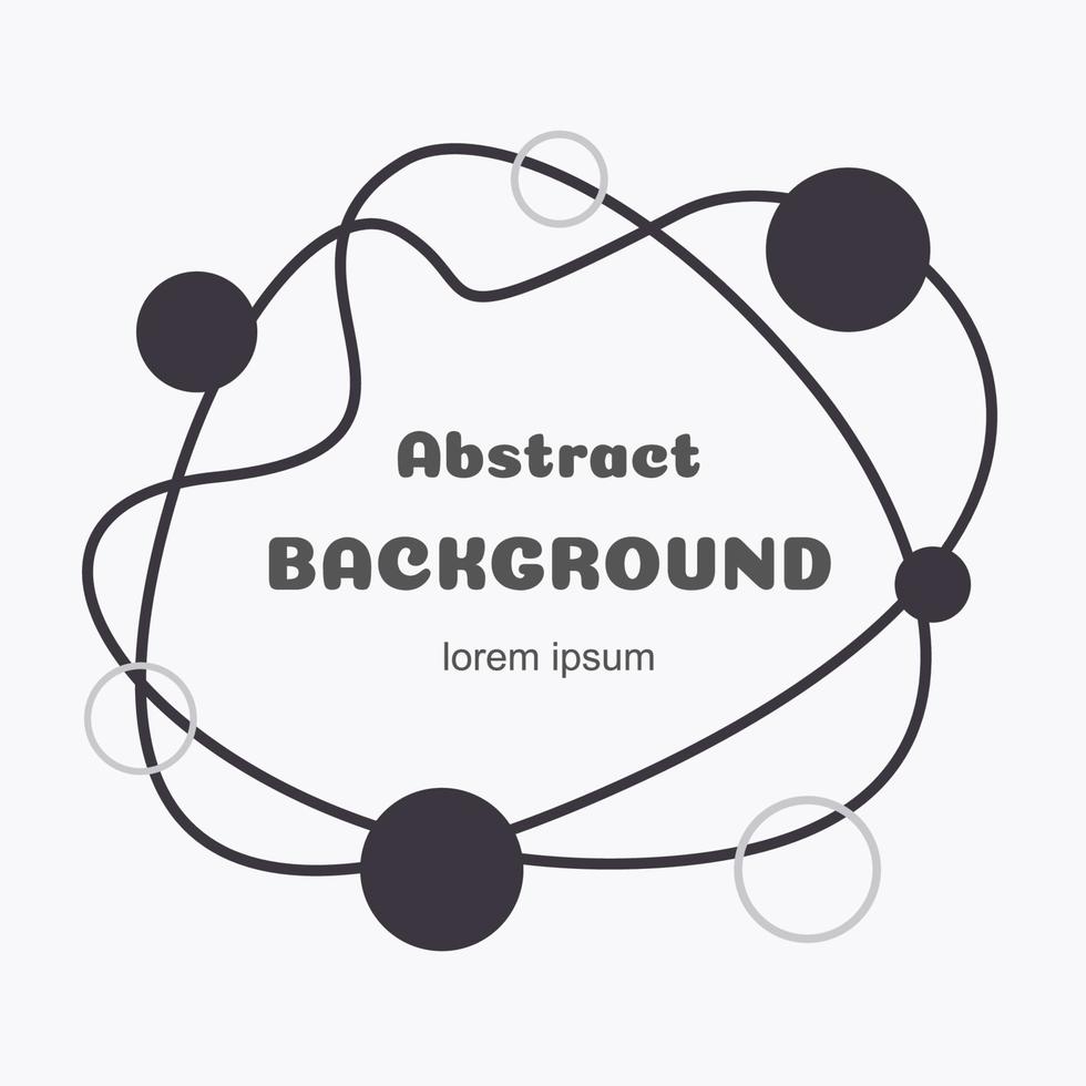 Vector line liquid abstract geometric shape