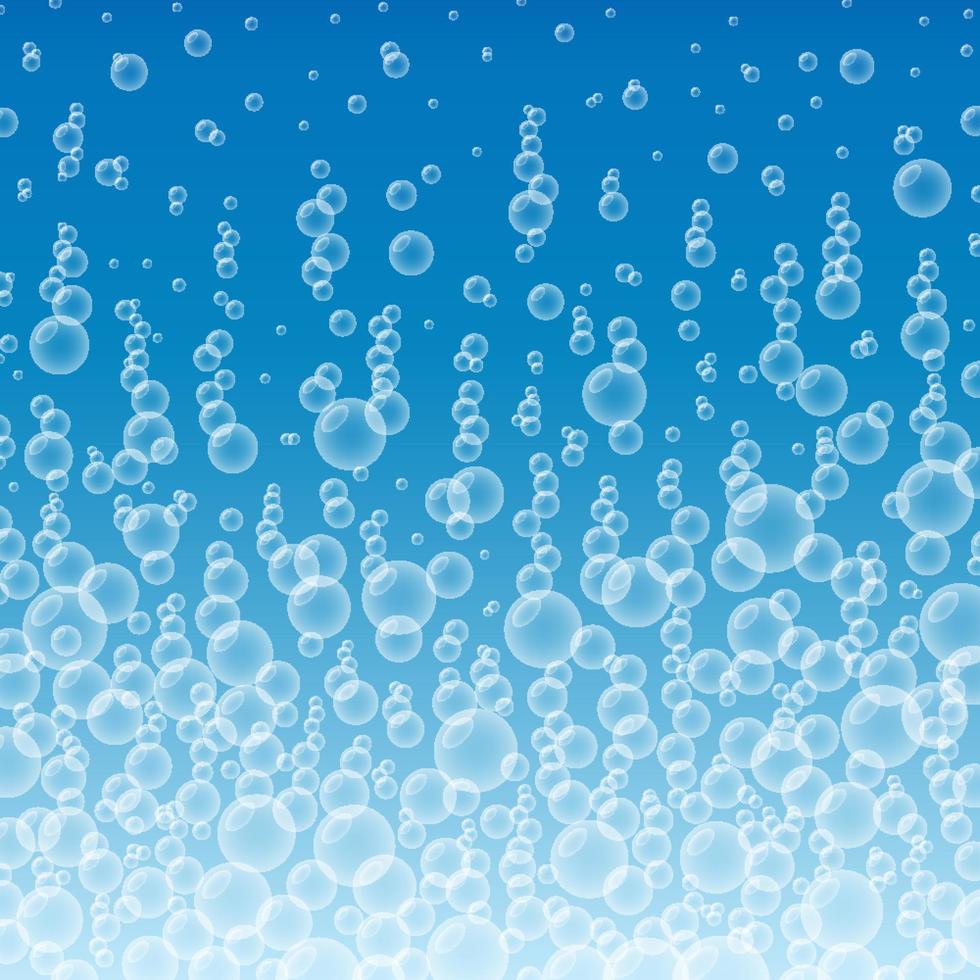 Water background with bubbles for decoration vector
