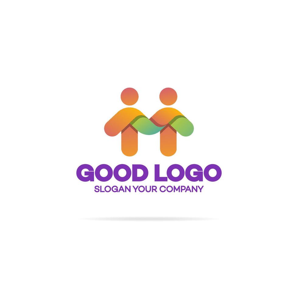 logotipo de la comunidad de apoyo vector