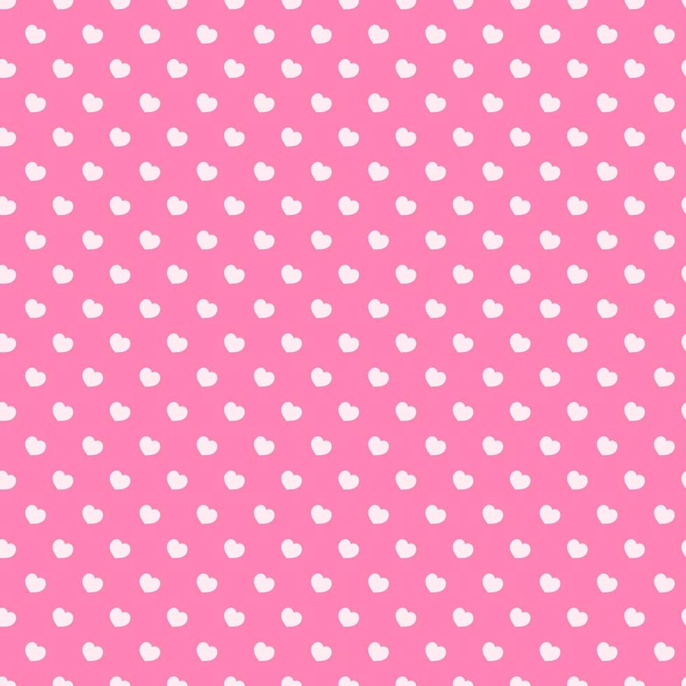 Heart seamless pattern on pink background for Valentines day, Happy Birthday and other holidays. Decoration element. Vector Illustration