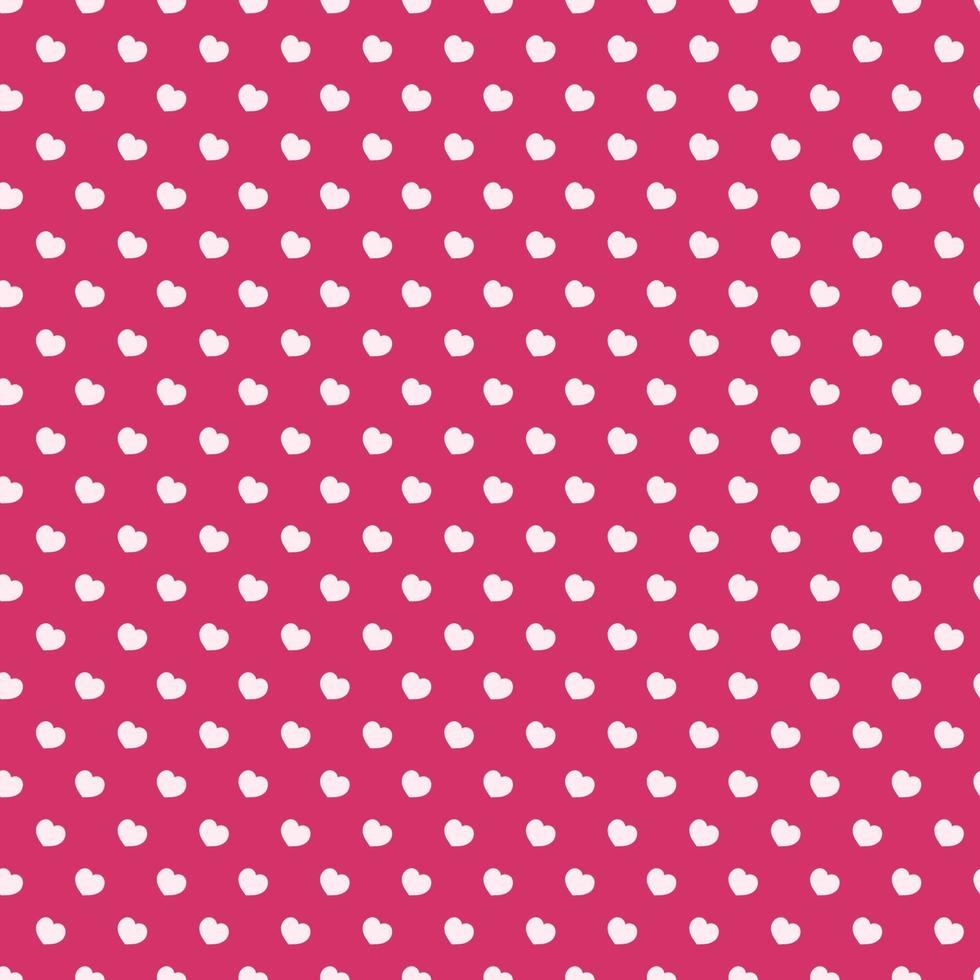 Heart seamless pattern on pink background for Valentine's day, Happy Birthday and other holidays. Decoration element. Vector Illustration