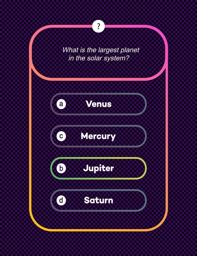 plantilla de preguntas y respuestas estilo neón vector