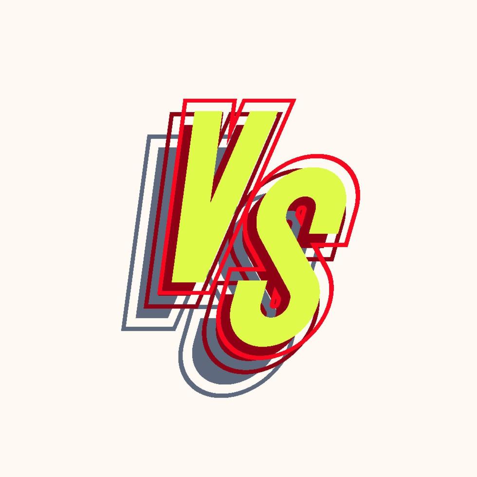 Vector versus sign cartoon style for banner sport