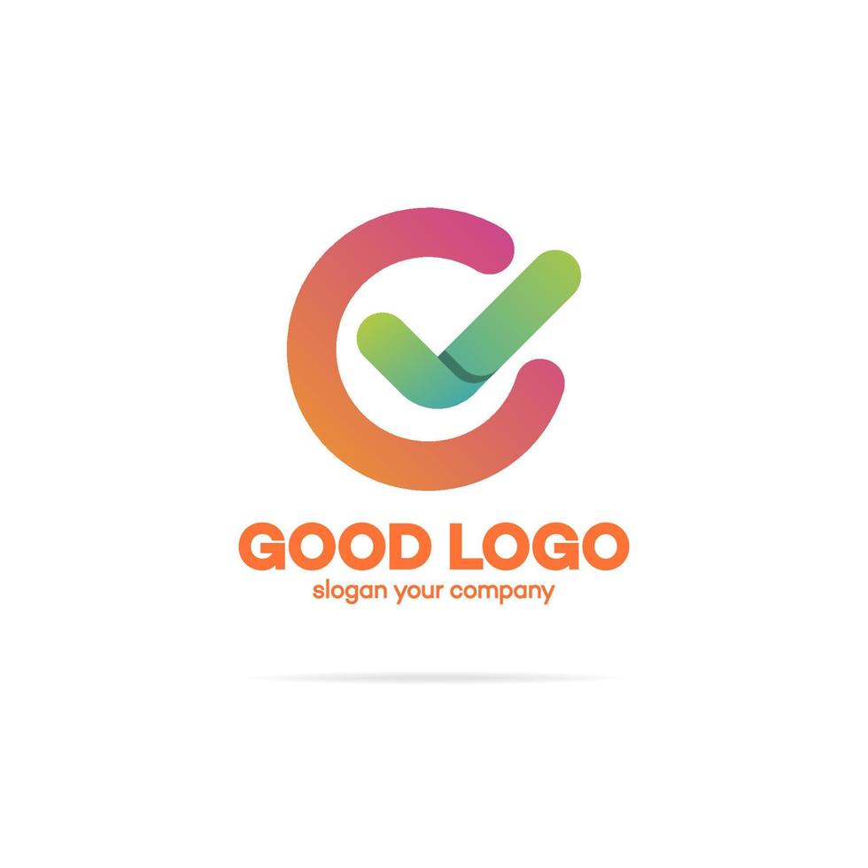 Ok logo in circle vector