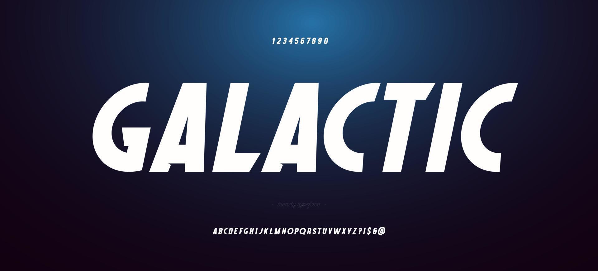 Space vector font bold italic style