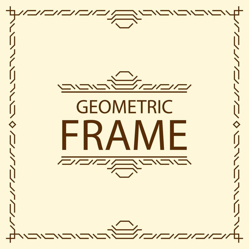vector frame geometric line style