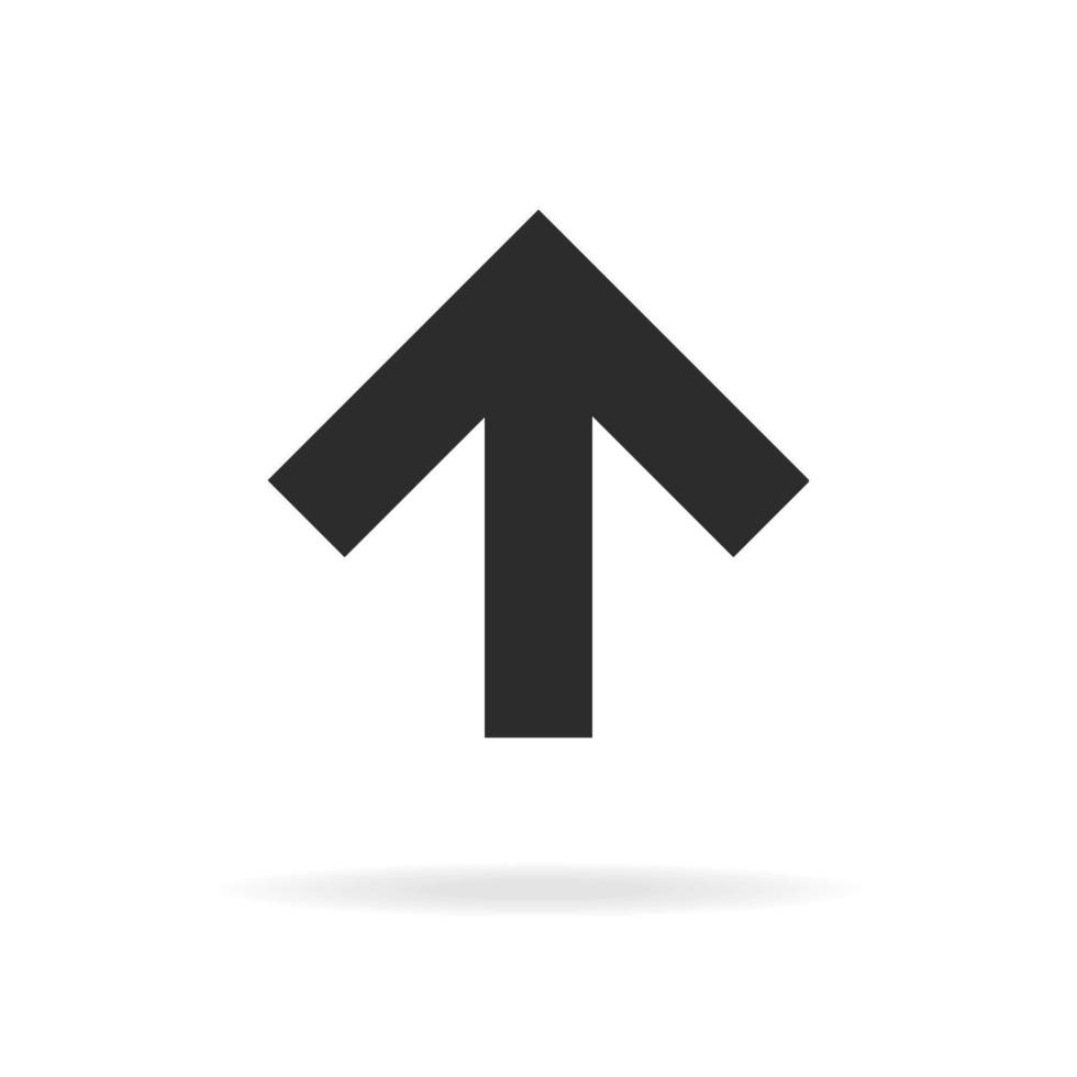 Vector arrow up icon