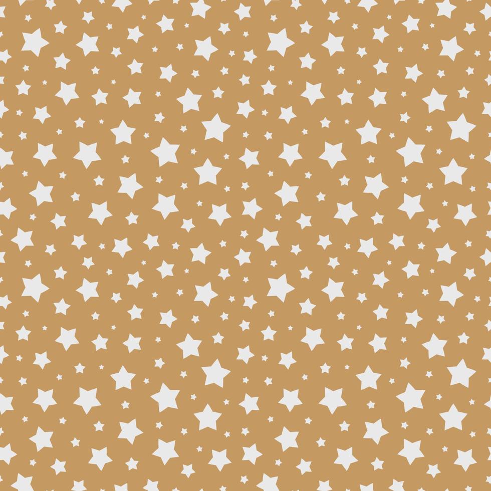 estrella de navidad patrón sin costuras color blanco sobre fondo dorado para la venta de navidad vector