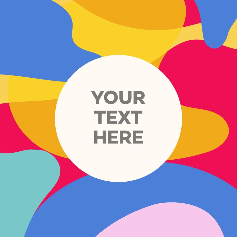 Abstract liquid banner template vector