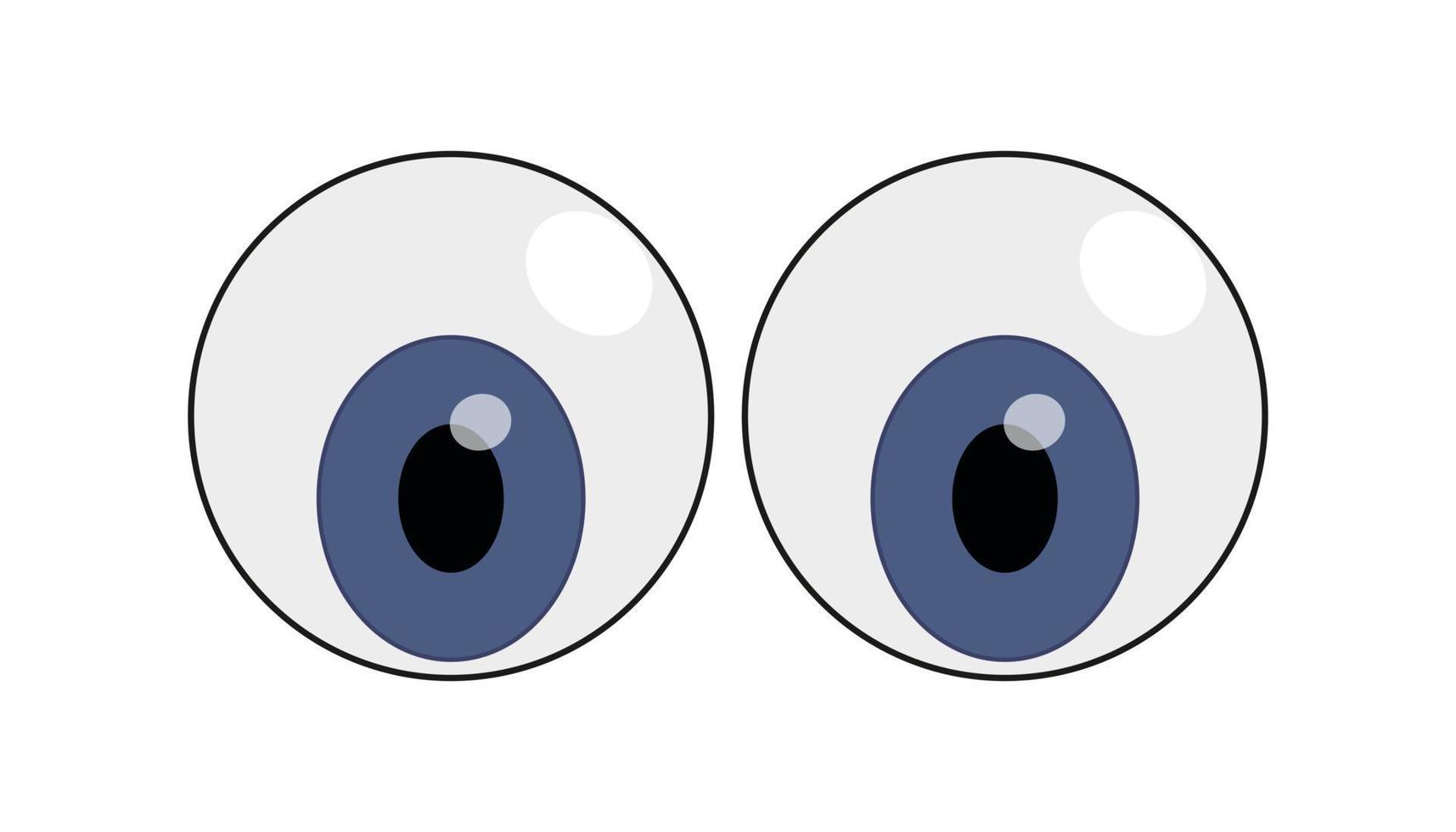 juguete de ojos de plástico en estilo de dibujos animados vector