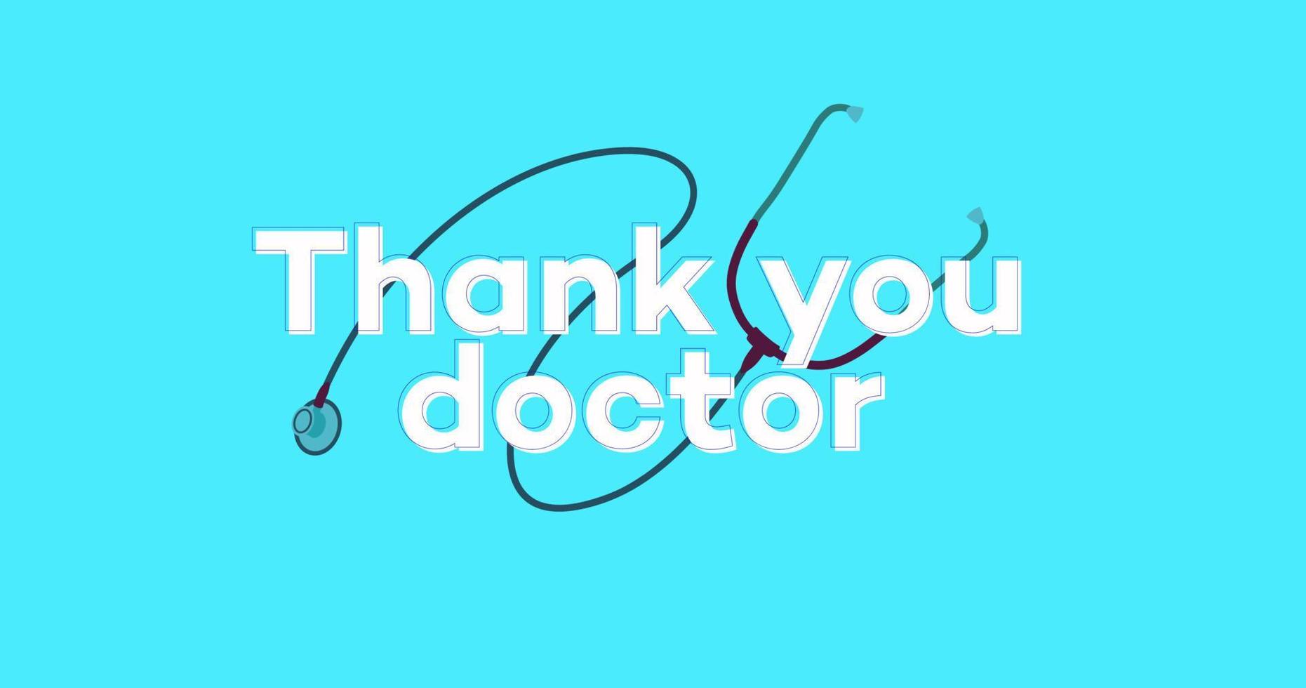 Thank you doctors and nurses vector