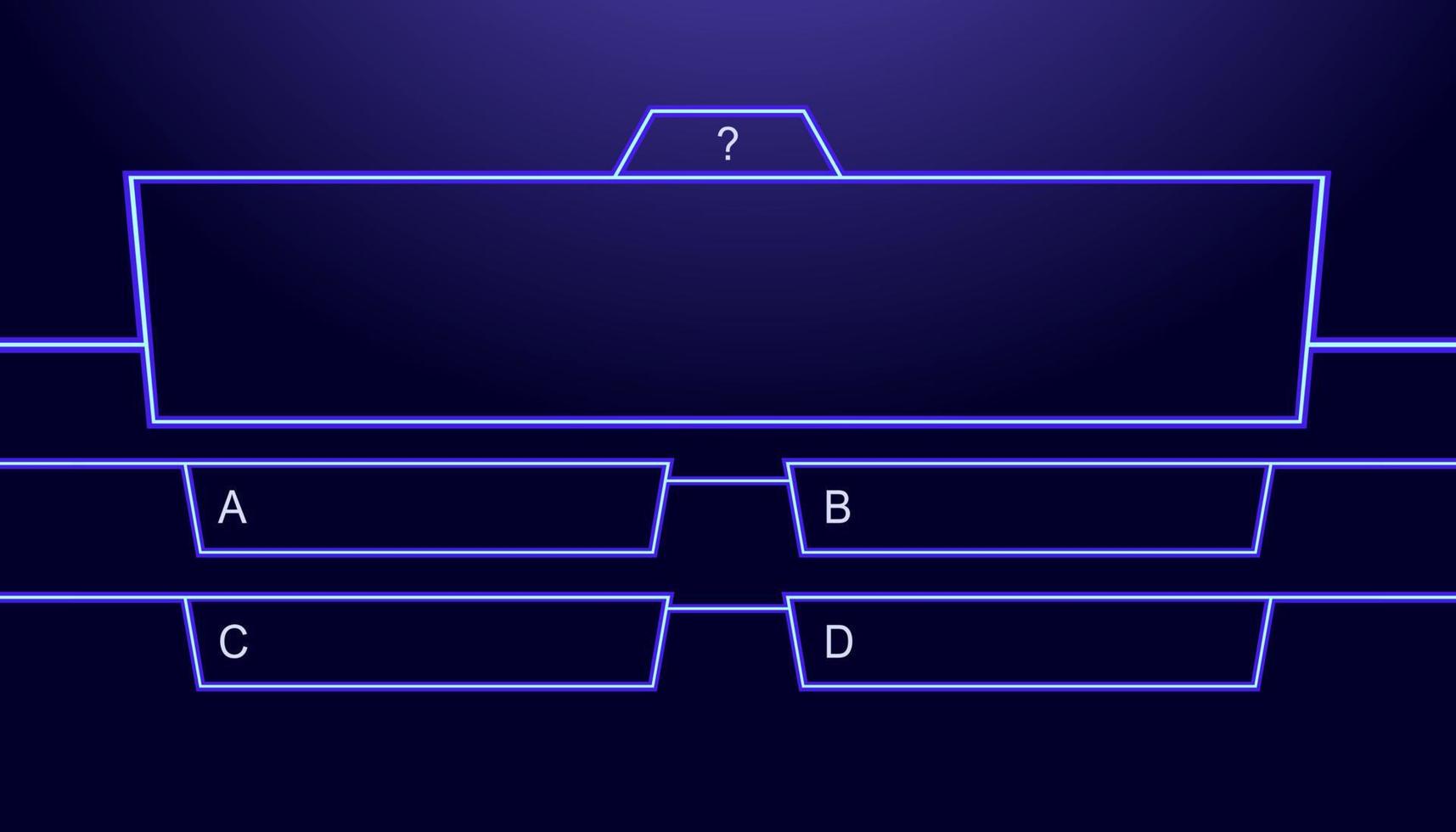 estilo de neón de plantilla de vector de preguntas y respuestas