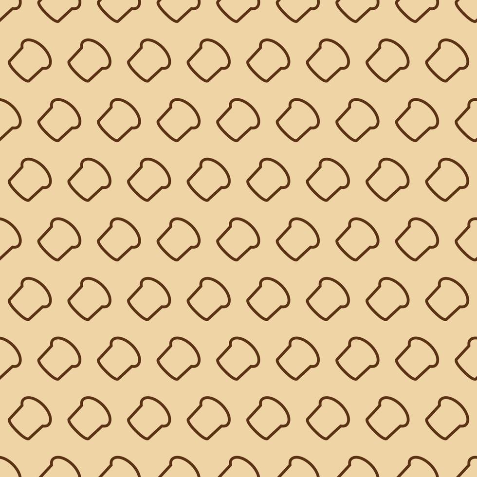 Bakery seamless pattern consisting of bread line style for loaf store vector